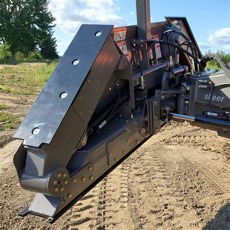 grading clay with skid steer|skid steer grading blade.